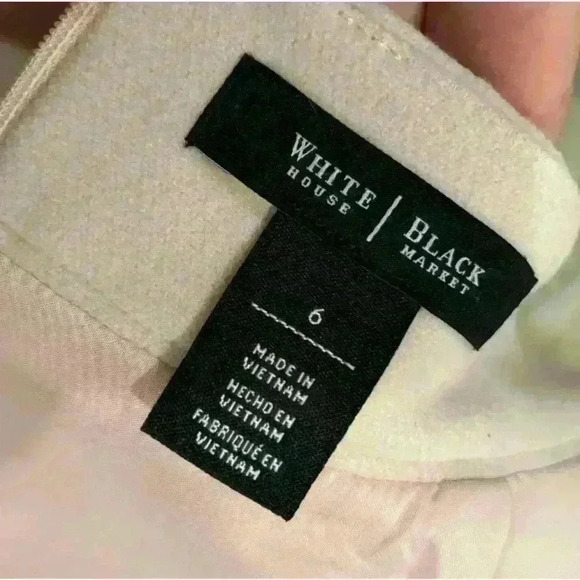 White House Black Market Pink Asymmetric Hem Zipper Detail Skirt size 6 - Picture 4 of 9